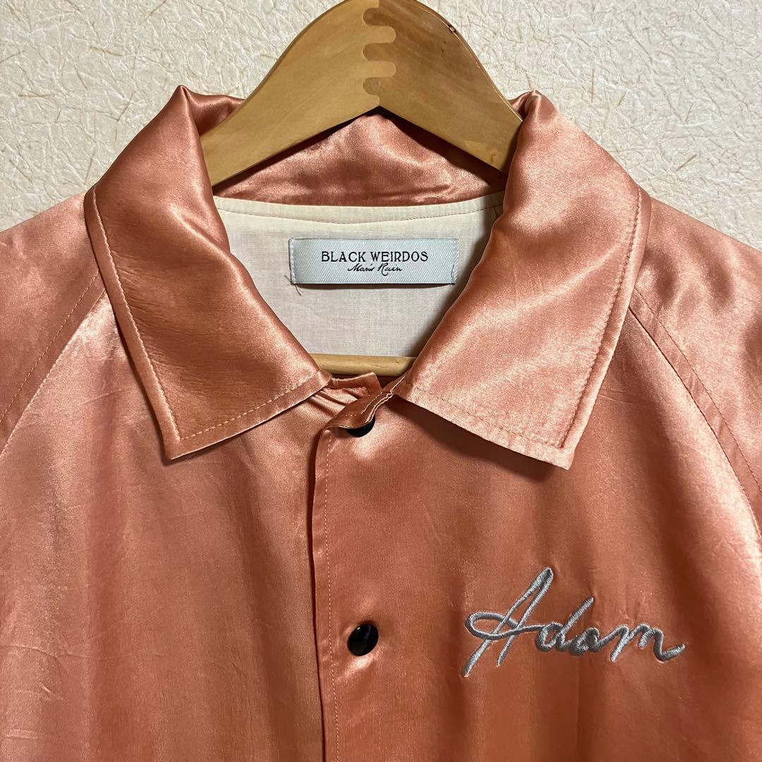 black weirdos ブラックウィドウ 刺繍 スカジャン 宇宙人 Lサイズ