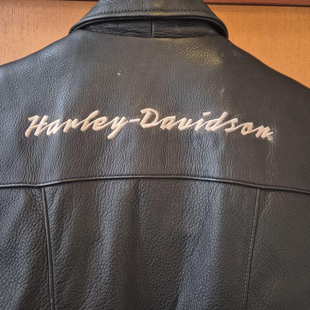 純正】ハーレーダビッドソン 本革 ライダース キルティング MW シボ