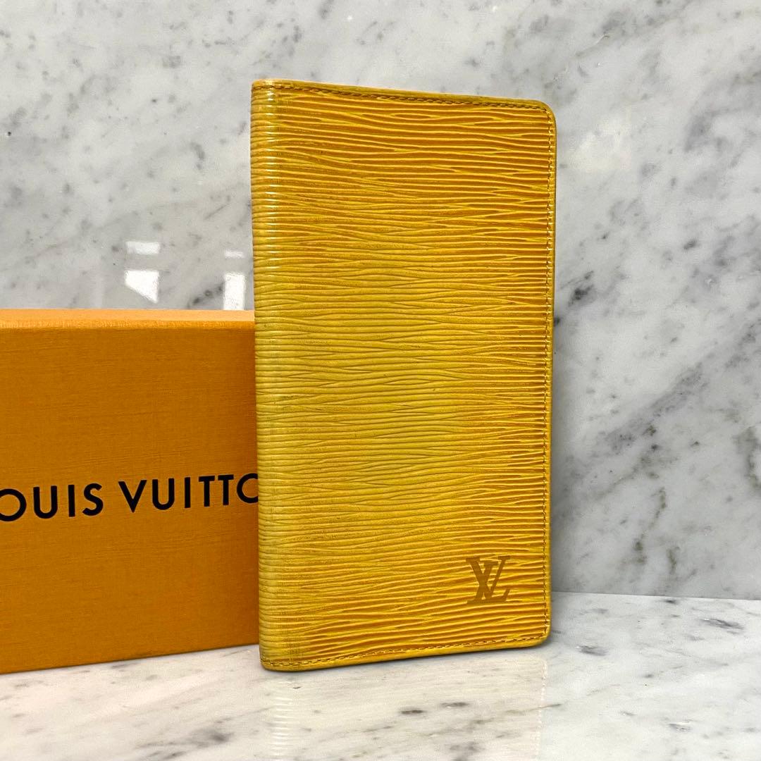 LOUIS VUITTON ルイヴィトン 長財布 イエロー 黄色 エピ 札入れ - メルカリ