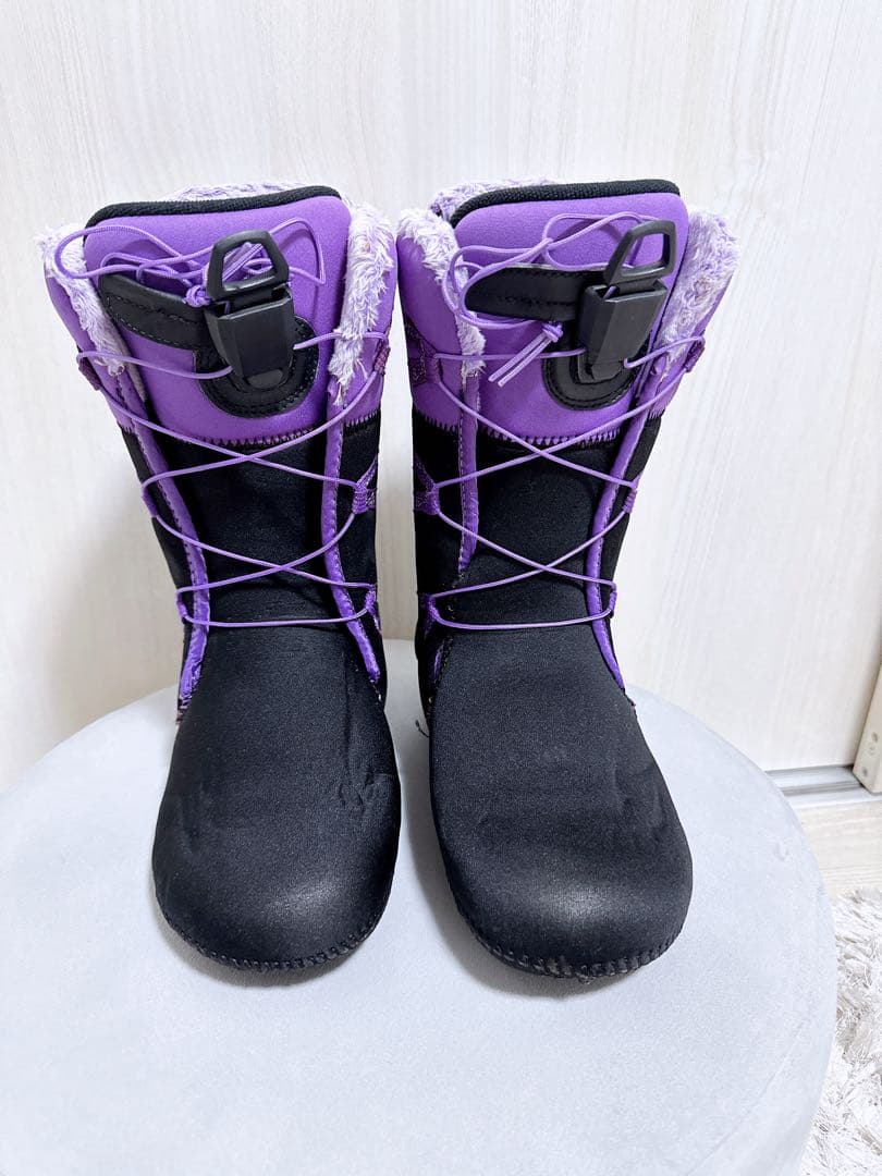 RIDE スノーボードブーツ ブラック/パープル 女性用　24.5cm