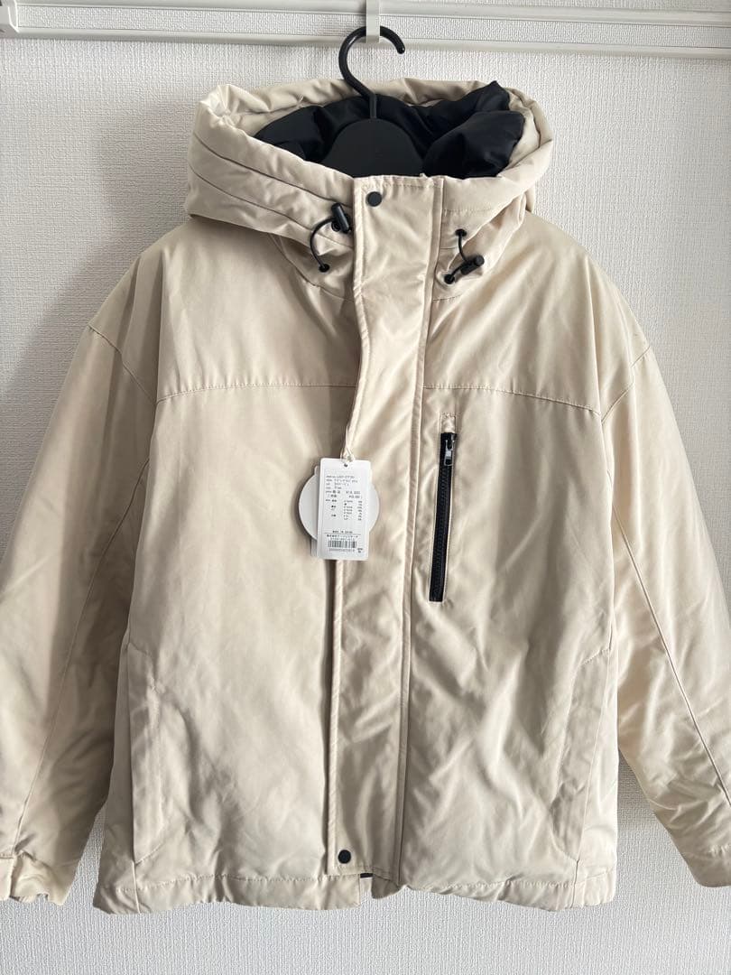 新品◎サニーレーベル◎ フーディーダウンジャケッ//ライトベージュ