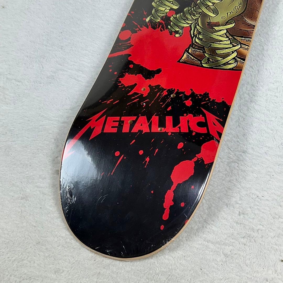 未使用 METALLICA スケートボード デッキ ドクロ イラスト メタリカ