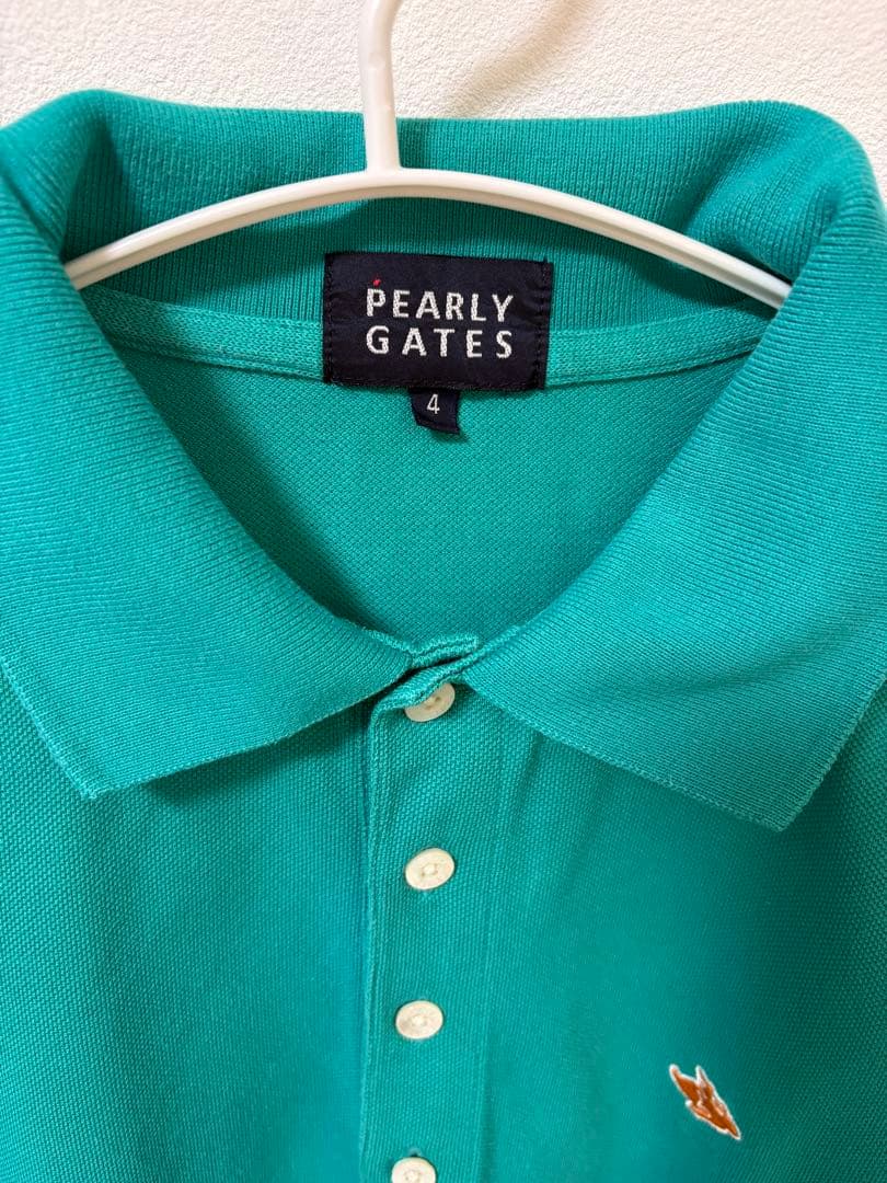 PEARLY GATES ポロシャツ サイズ4 ターコイズ - メルカリ