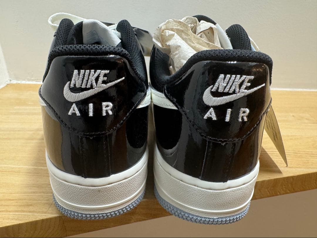AIR FORCE 1 '07 27.5cm ブラック グレー パテント 新品