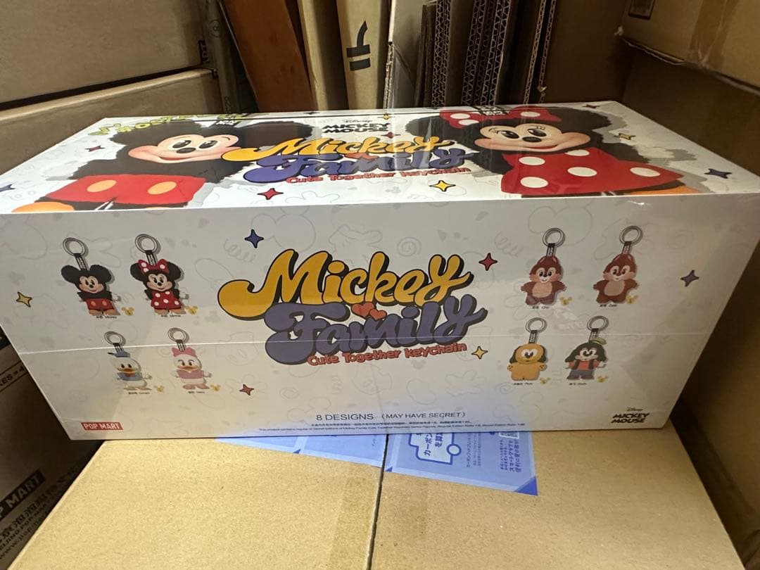 POPMART DISNEY ミッキーファミリー ぬいぐるみキーチェーン