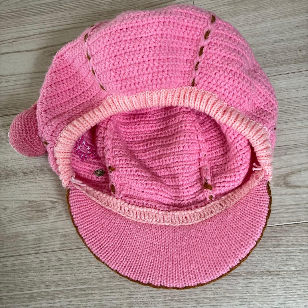 希少】メゾピアノ ニット キャスケット帽子 どんぐり みみぽぽちゃん