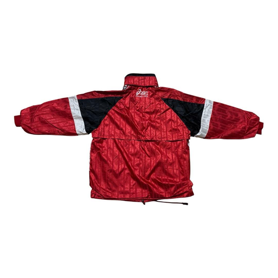 asicsアシックスウィンドブレーカー メンズ Oサイズ 赤 - メルカリ