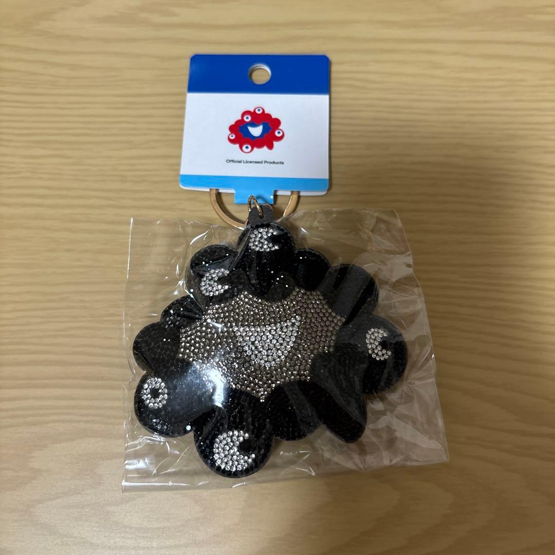 万博限定 黒ミャクミャク ラインストーンマスコット キーホルダー ①