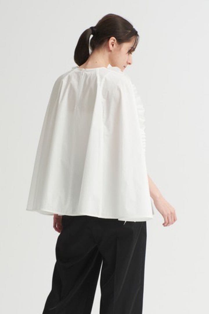 yori ケープフリルブラウス36ホワイト - メルカリ