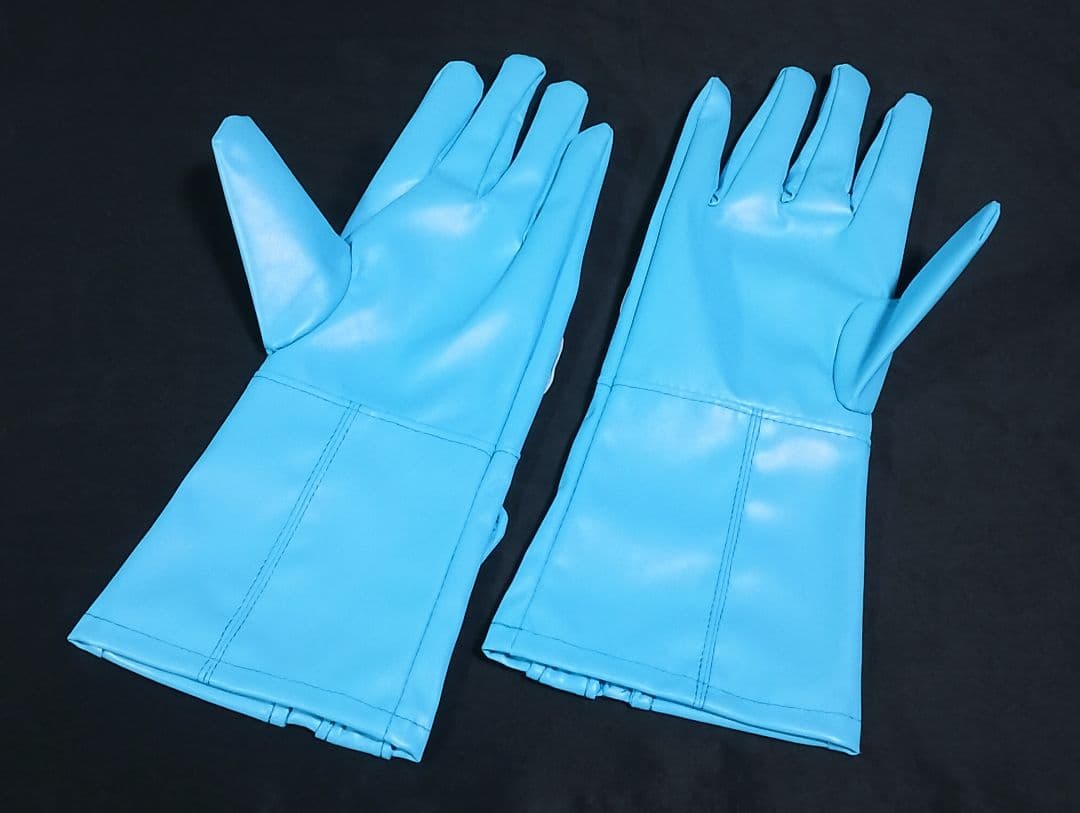 ★未使用 コスプレ グローブ ライト ブルー コスチューム 1号 2号 手袋