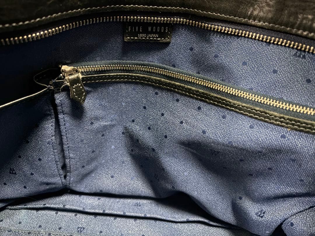 名作】FIVE WOODS 本革トート Lサイズ｜ネイビー - メルカリ