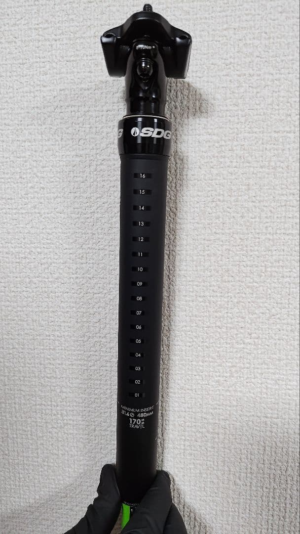 SDG ドロッパーシートポスト 3.6mm x 170mm レバー付き