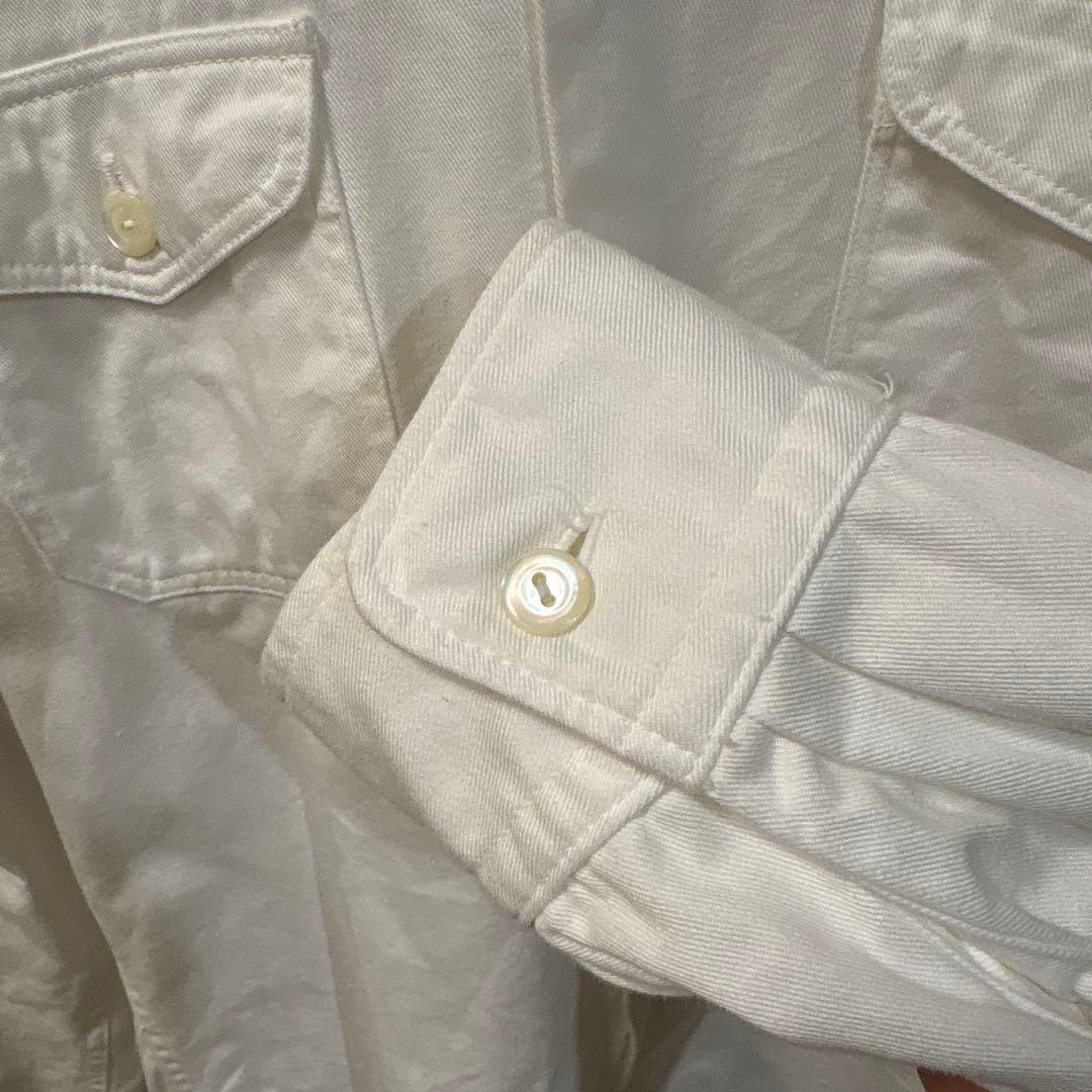 atlast&co アットラスト ワッペンワークシャツ 14 1/2 - メルカリ