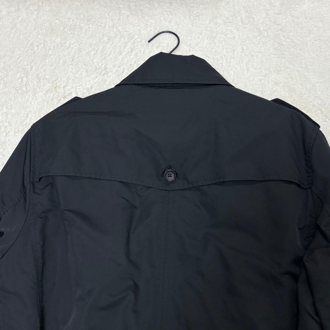 美品】ヒルトン×LIMONTA トレンチコート ダブル ブラック ライナー付き