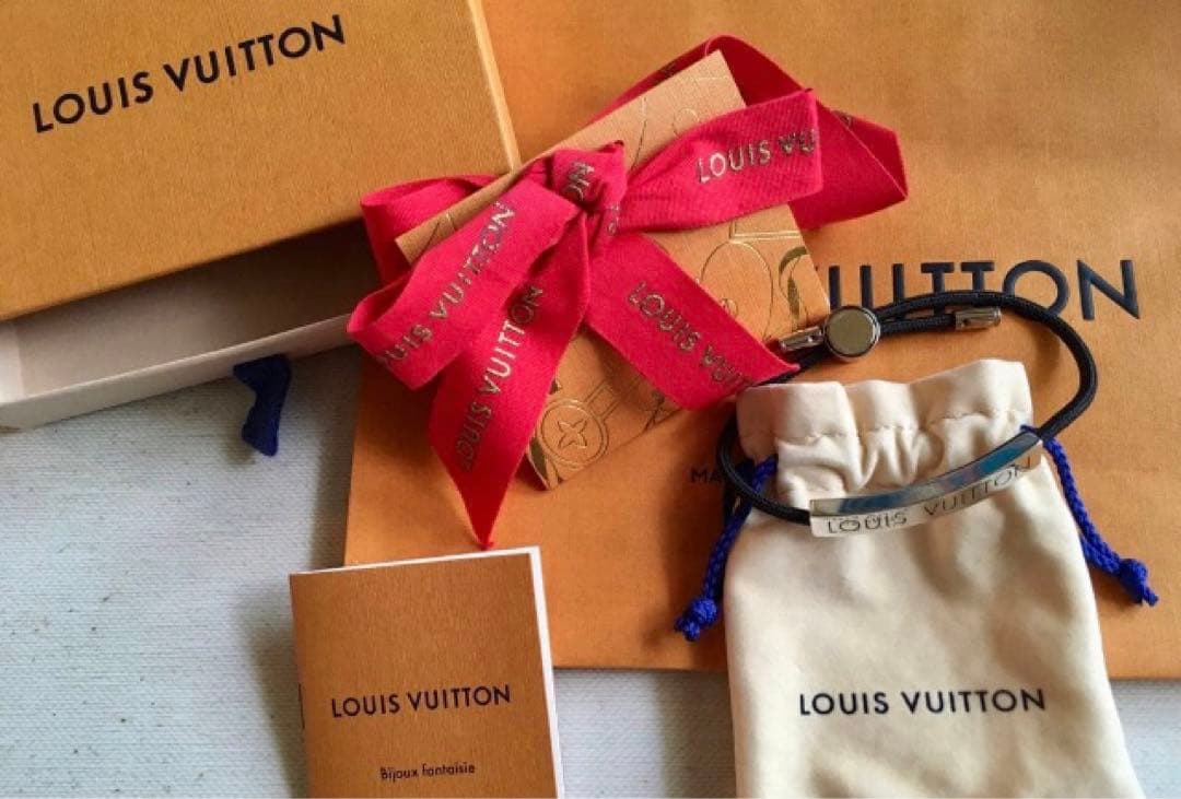 【YASU】 ルイヴィトン コードブレスレット ブラスレLVスペース ルイ・ヴィトン LOUIS VUITTON ブラスレ LVスペース 紐 ブレスレット