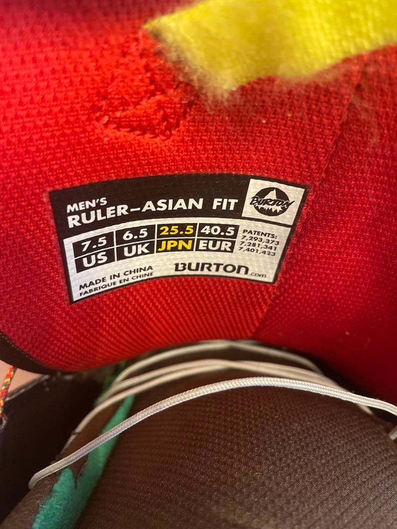 Burton Ruler Asian Fit 25.5cm スノーボードブーツ