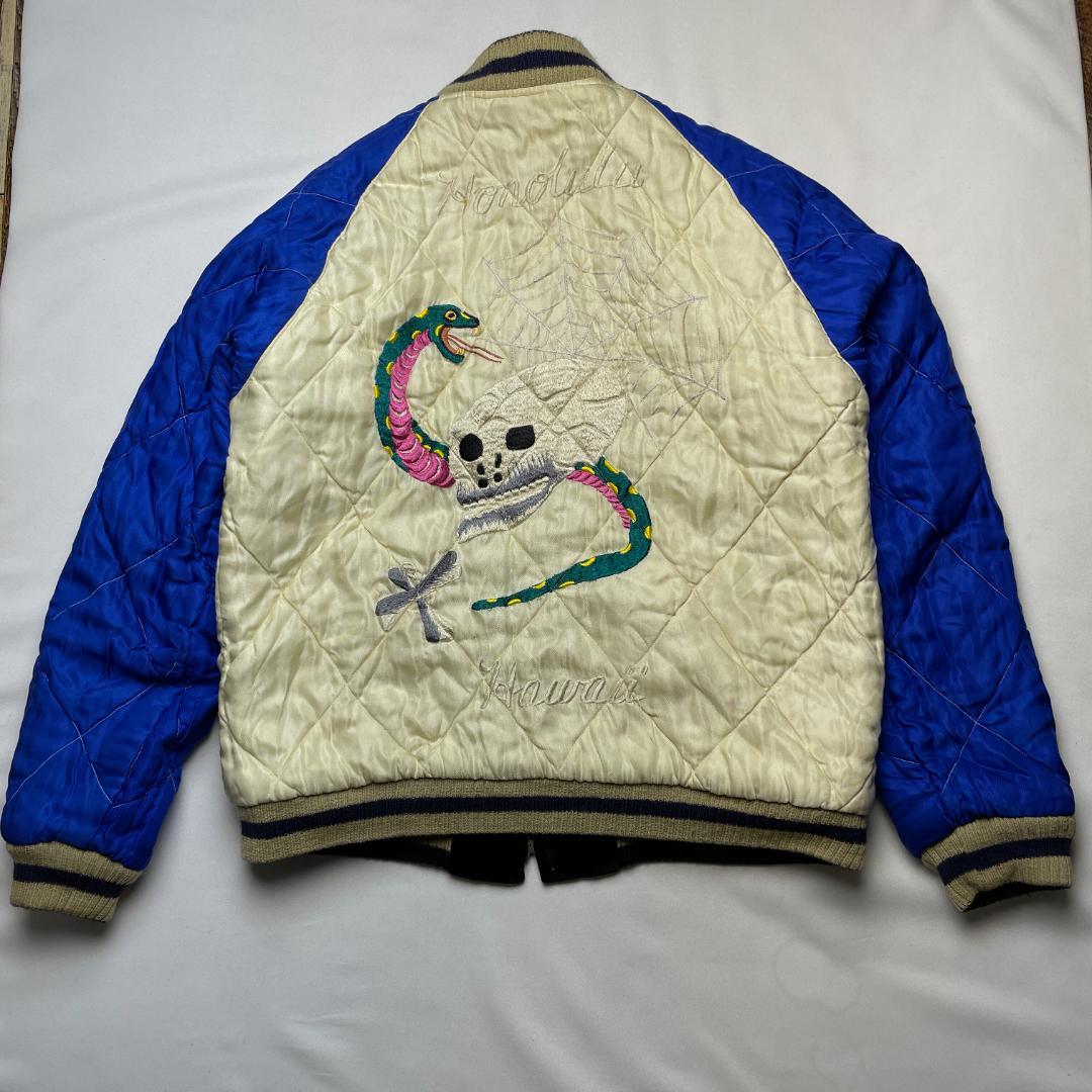 テーラー東洋40周年モデルリバーシブルベロアスカジャン黒ブラック別珍