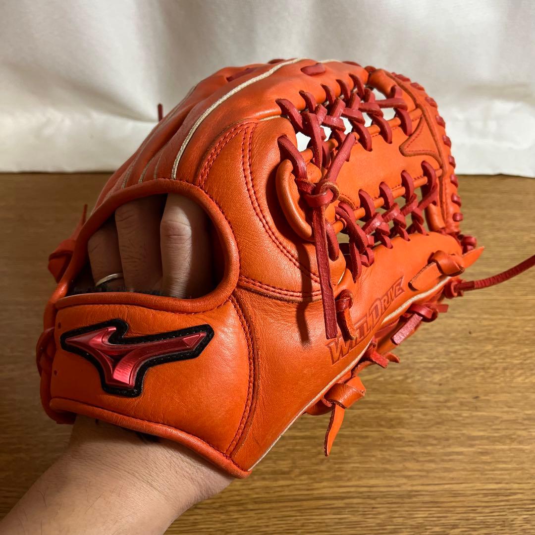 ミズノ WILD DRIVE 一般軟式 グローブ グラブ オレンジ 外野用 美品 WILD DRIVE 軟式グローブ オレンジ MIZUNO (ミズノ) WILD DRIVE 軟式用