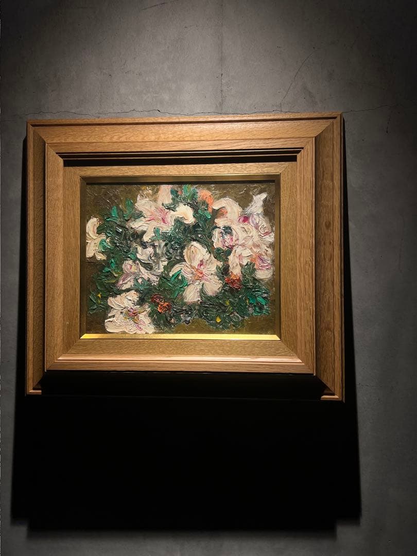 他の人発送×肉筆油彩画 【百合】