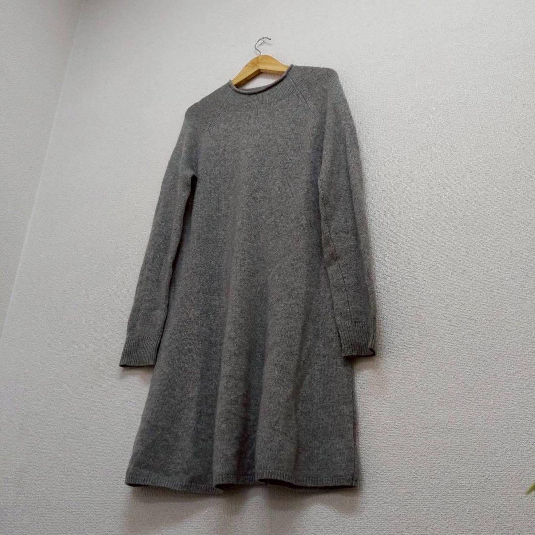 Theory セオリー カシミヤ100% ニット ワンピース グレー S - メルカリ