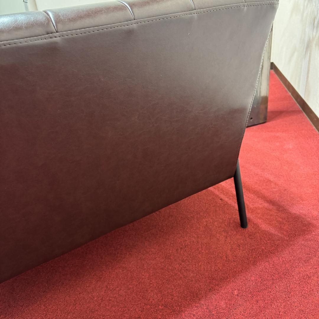 東京23区配達無料 ニトリ2人掛けソファ Nシールド ステイン2KD DBR