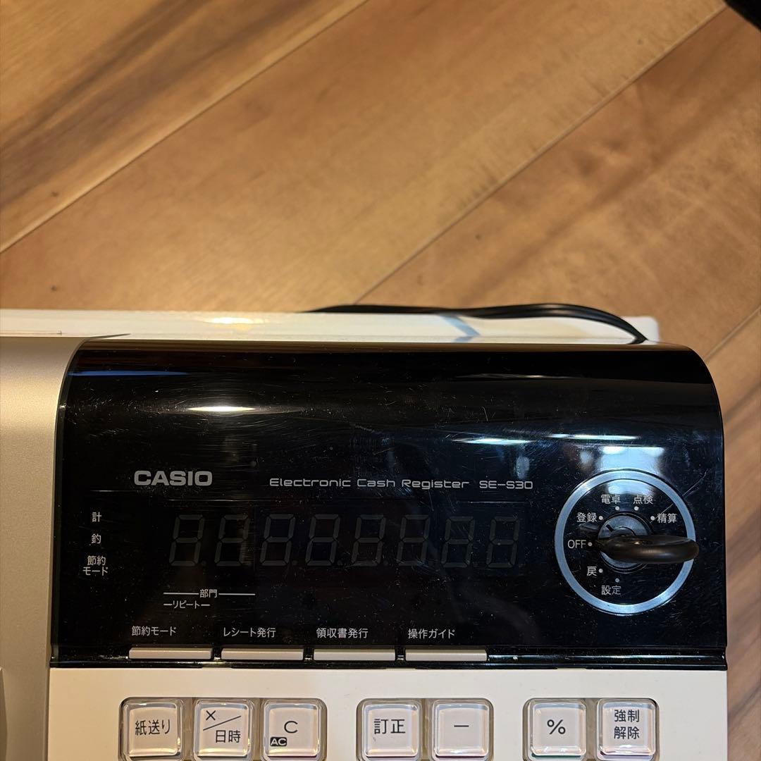 訳ありのため激安！CASIO SE-S30 電子レジスター ホワイト - メルカリ