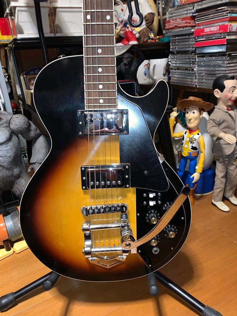 動作品　vision ビザールギター　音出しOK ビンテージ　ロカビリー