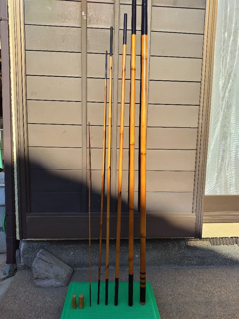 竹製鮎竿6本繋7.2m仁徳作 東俊 中通し鮎竿 布袋竹 6本継 7.3mの通信販売