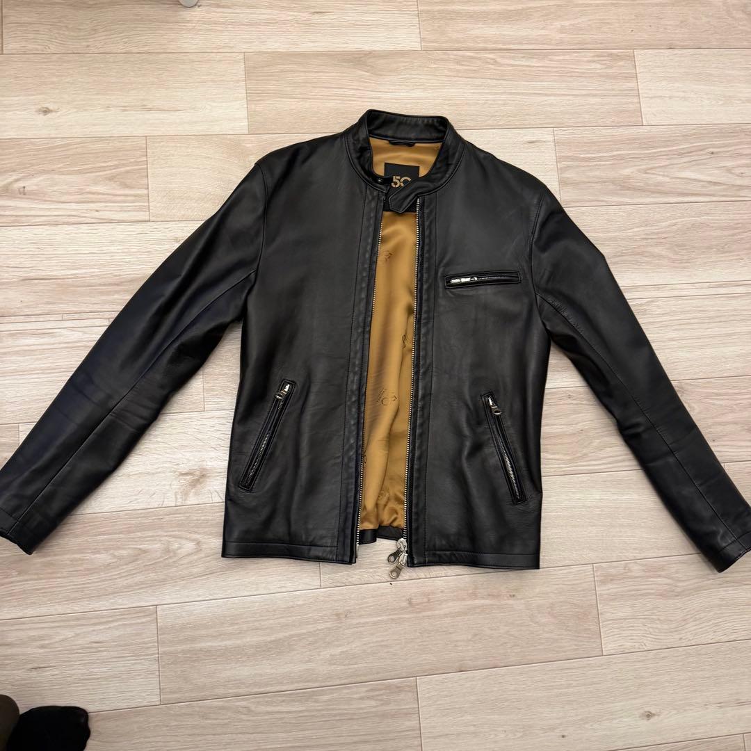 Cinquanta（チンクアンタ）シングルライダース　H-502 CINQUANTA チンクアンタ ブラック H-502 シングル ライダース