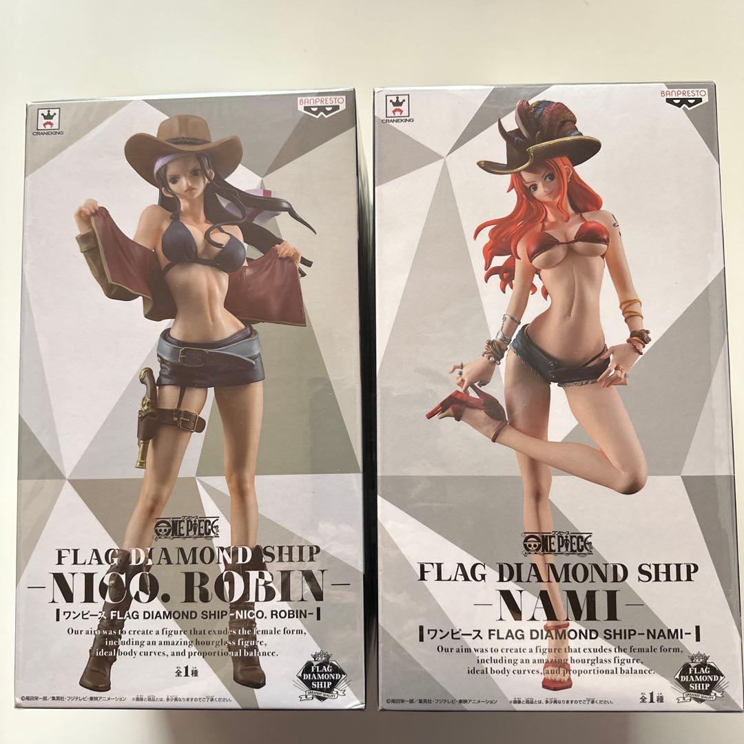 ONE PIECE フィギュア　フラッグダイヤモンドシップ　ナミ　ロビン