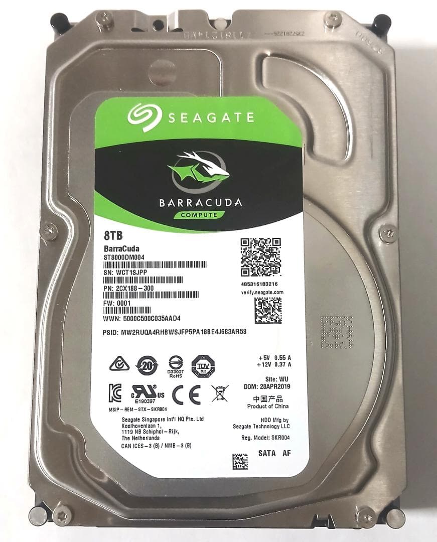 Seagate ST8000DM004 8TB 3.5インチ 中古 - メルカリ