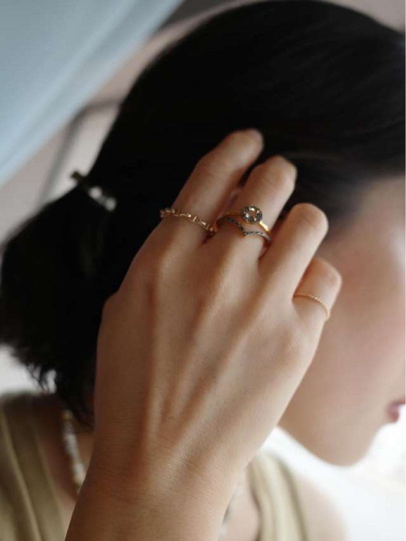 ARTIDA OUD】 K10ホロウマリナーリンクチェーンリング - メルカリ