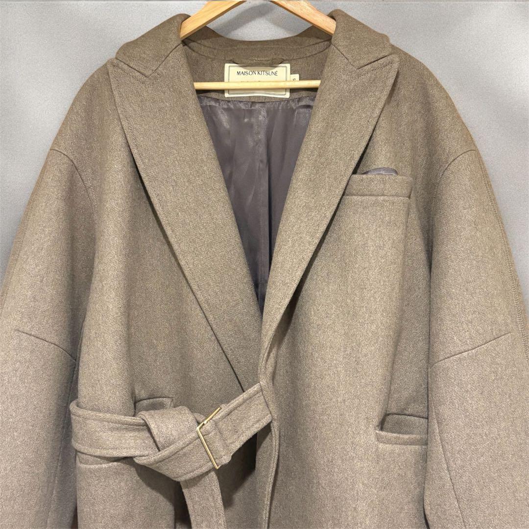 定価10万円・極美品】メゾンキツネ ロング タイロッケンコート - メルカリ