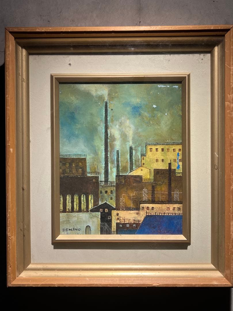 井上伝【風景画】肉筆油彩画　直筆サインあり 瀬良風香 肉筆油彩画『爽風上高地』大 | 東京書芸館公式通販ウェブ