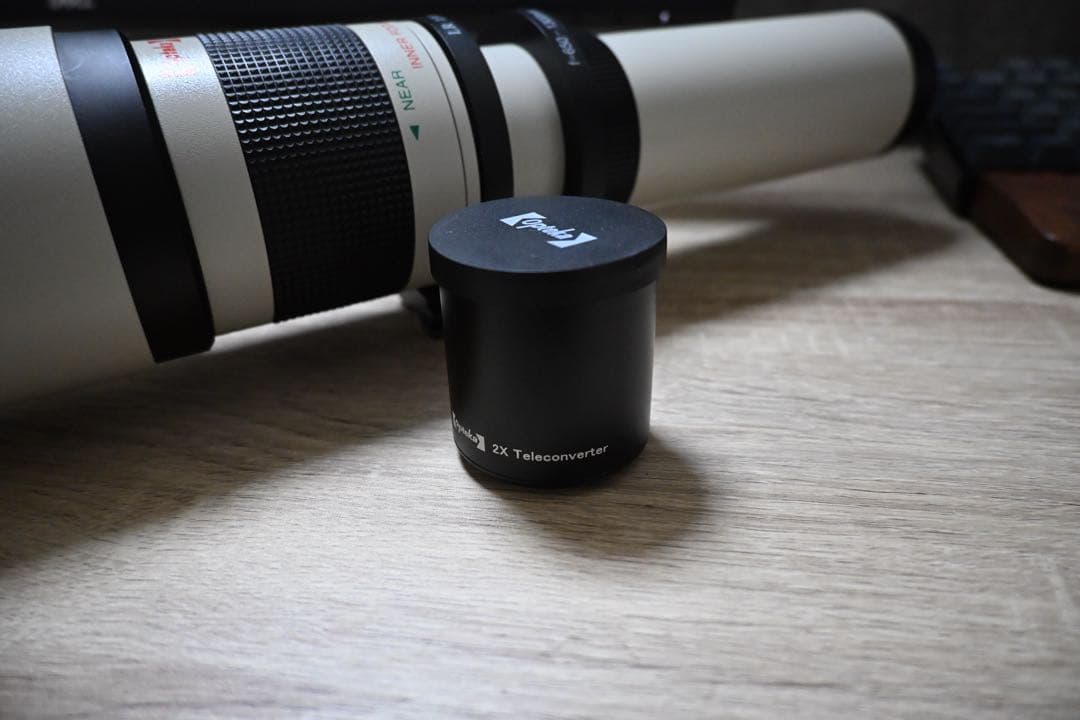 作例付　Opteka 650-1300mm nikon 2.0x テレコン付き