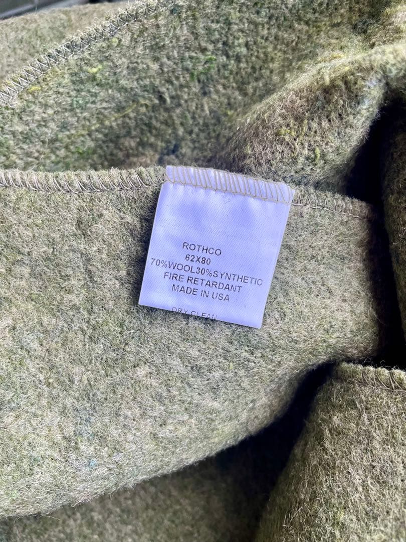 米軍放出未使用品 ROTHCO デッドストックブランケット US 米国製 ①
