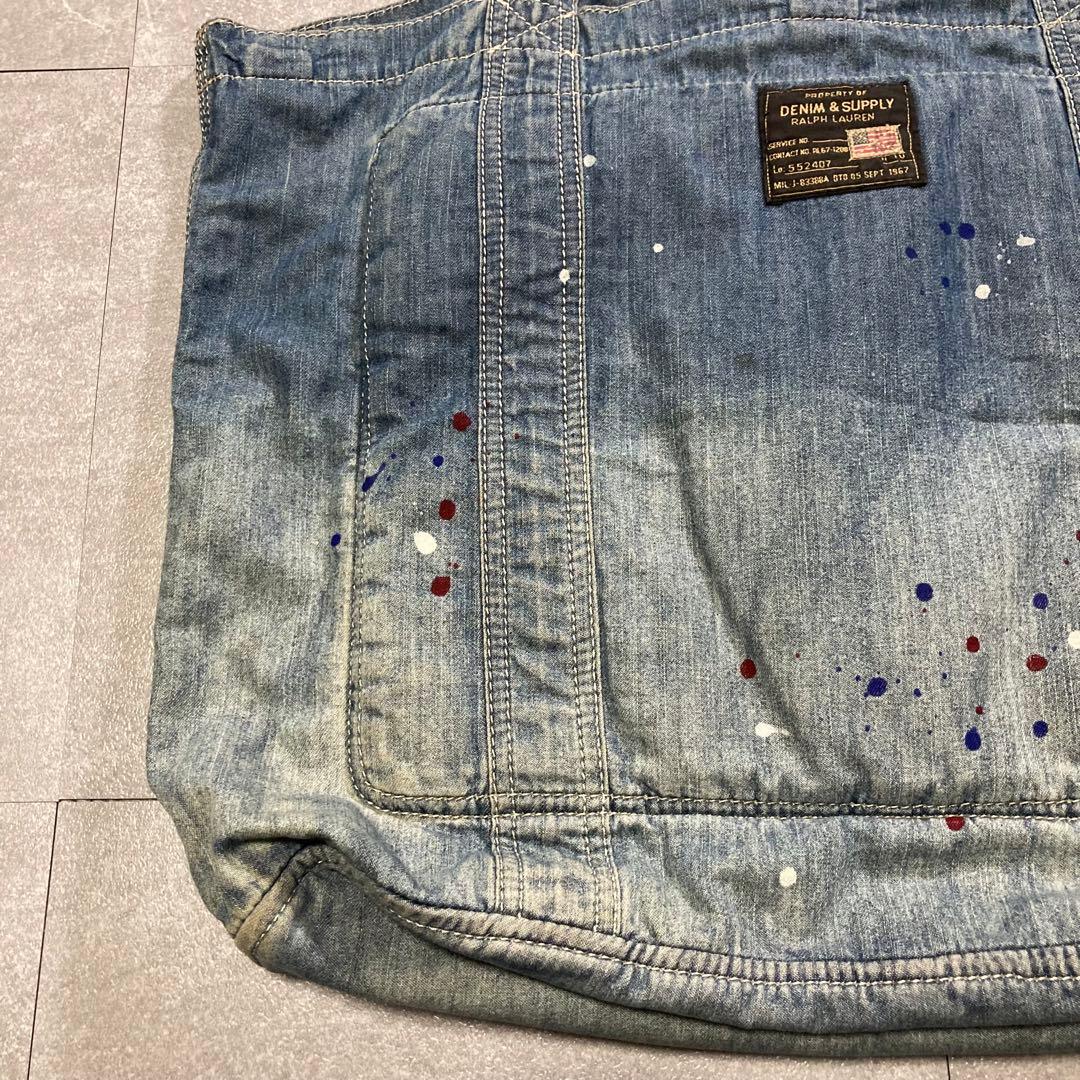 入手困難 デニム＆サプライ ラルフローレン トート ネイティブ刺繍