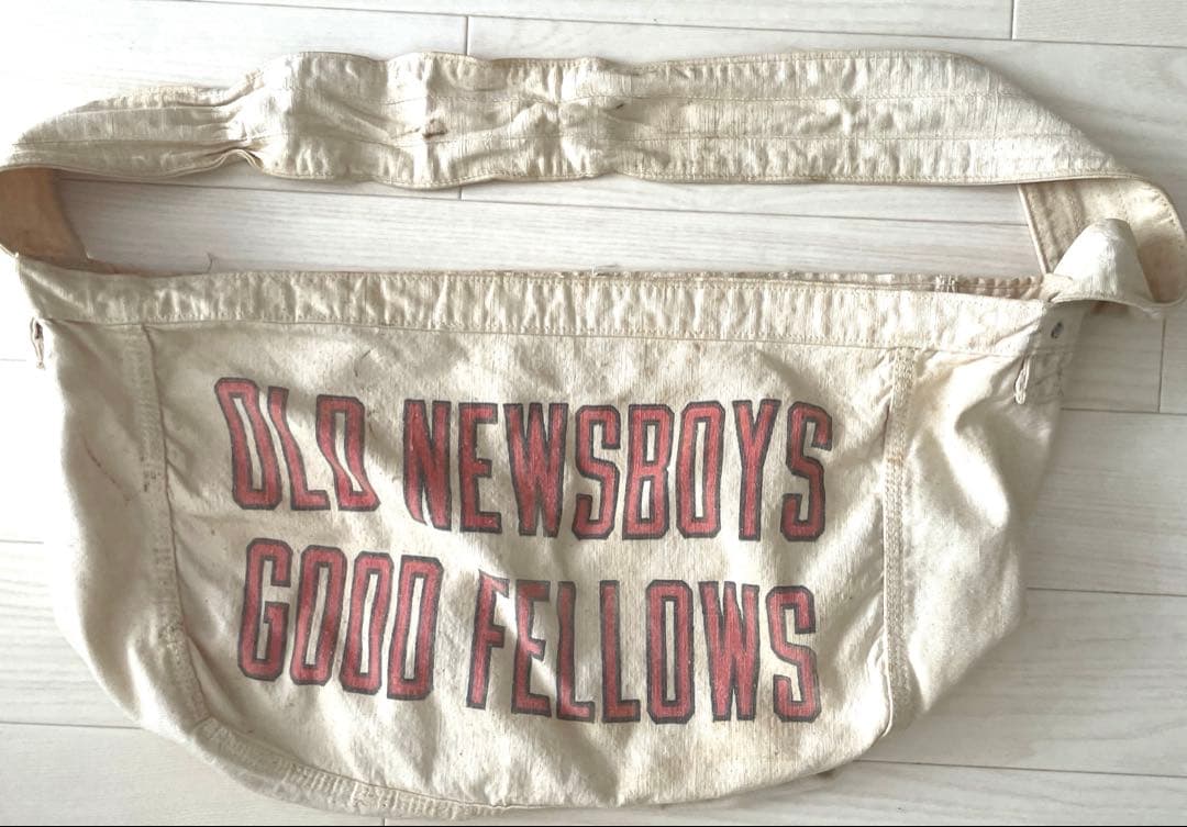 50s 60s NewspaperBag vintageニュースペーパーバッグ Vintage 60s 70s Newspaper Paper Boy Bag Workwear Canvas Satchel