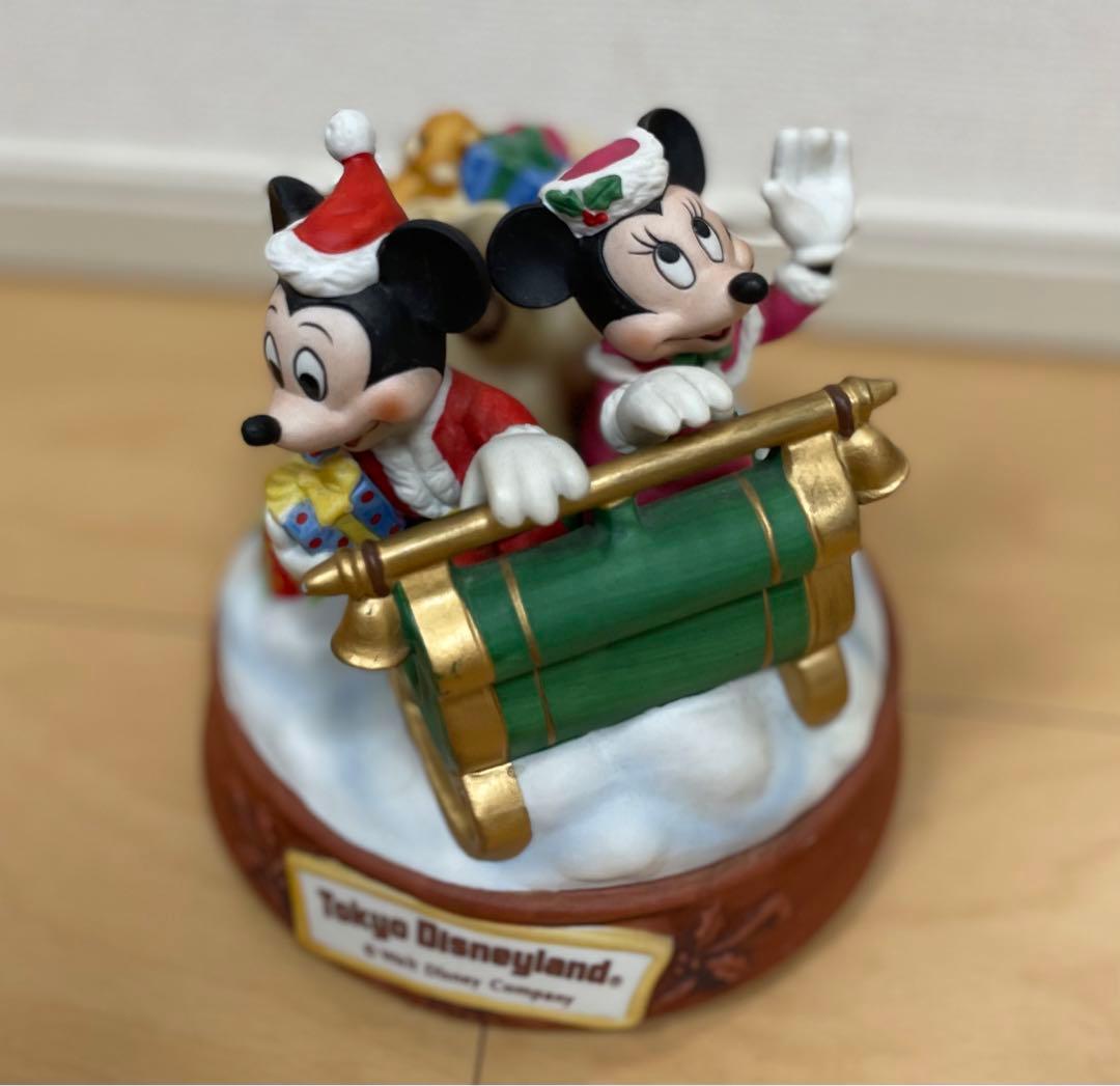 ディズニー ミッキー ミニー クリスマス オルゴール Disney レア