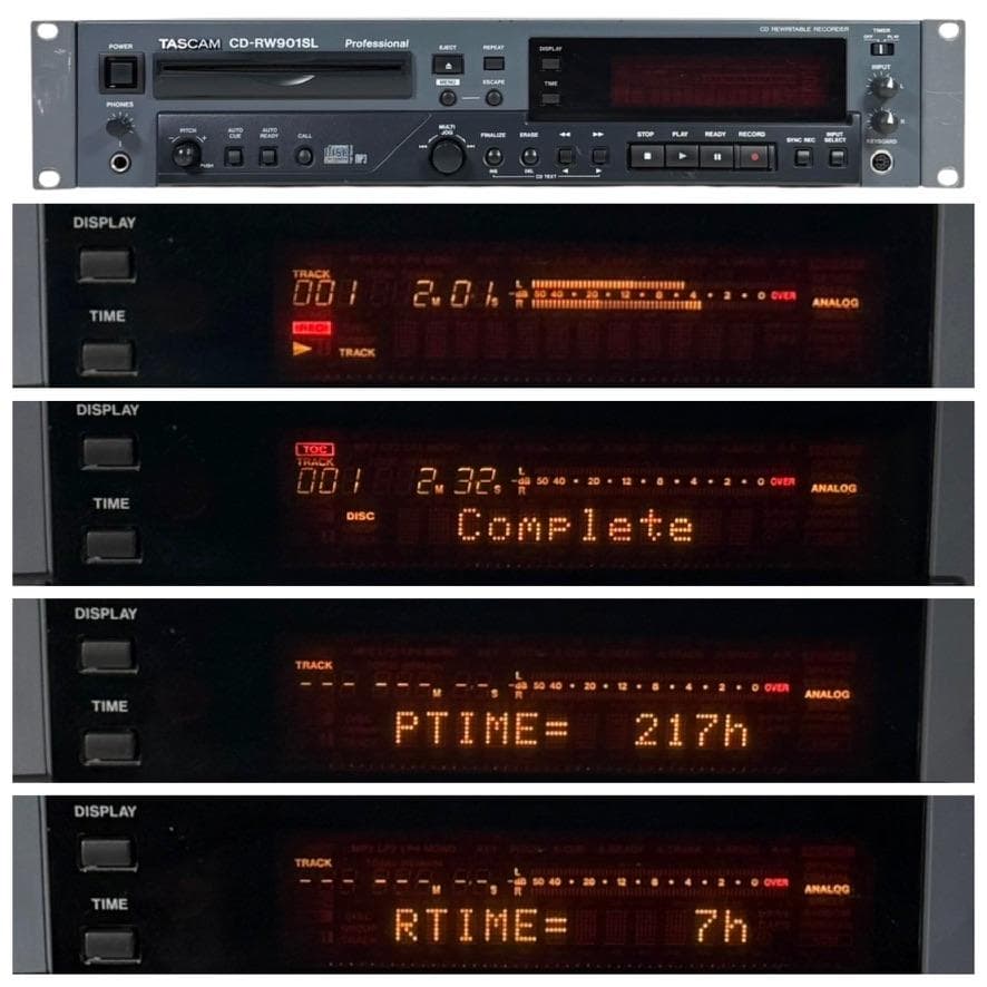 ◇CD録音履歴7時間◇TASCAM CDレコーダー CD-RW901SL - メルカリ