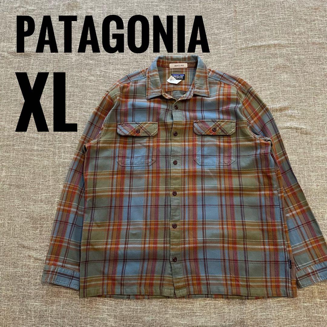 【極美品XL】パタゴニア ネルシャツ FA12 チェック柄 オーガニックコットン パタゴニア オーガニックコットン フィヨルド フランネルシャツ 長袖