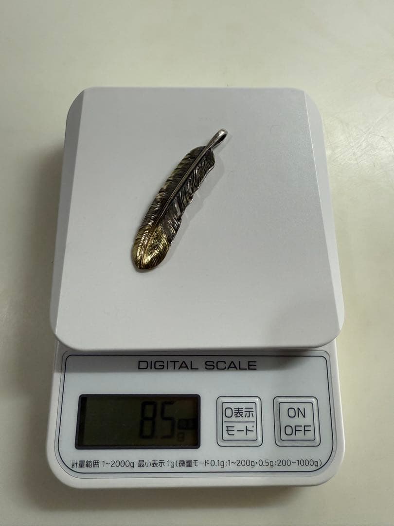 ゴローズ 先金特大フェザー 全金太陽メタル中 細角チェーンフック