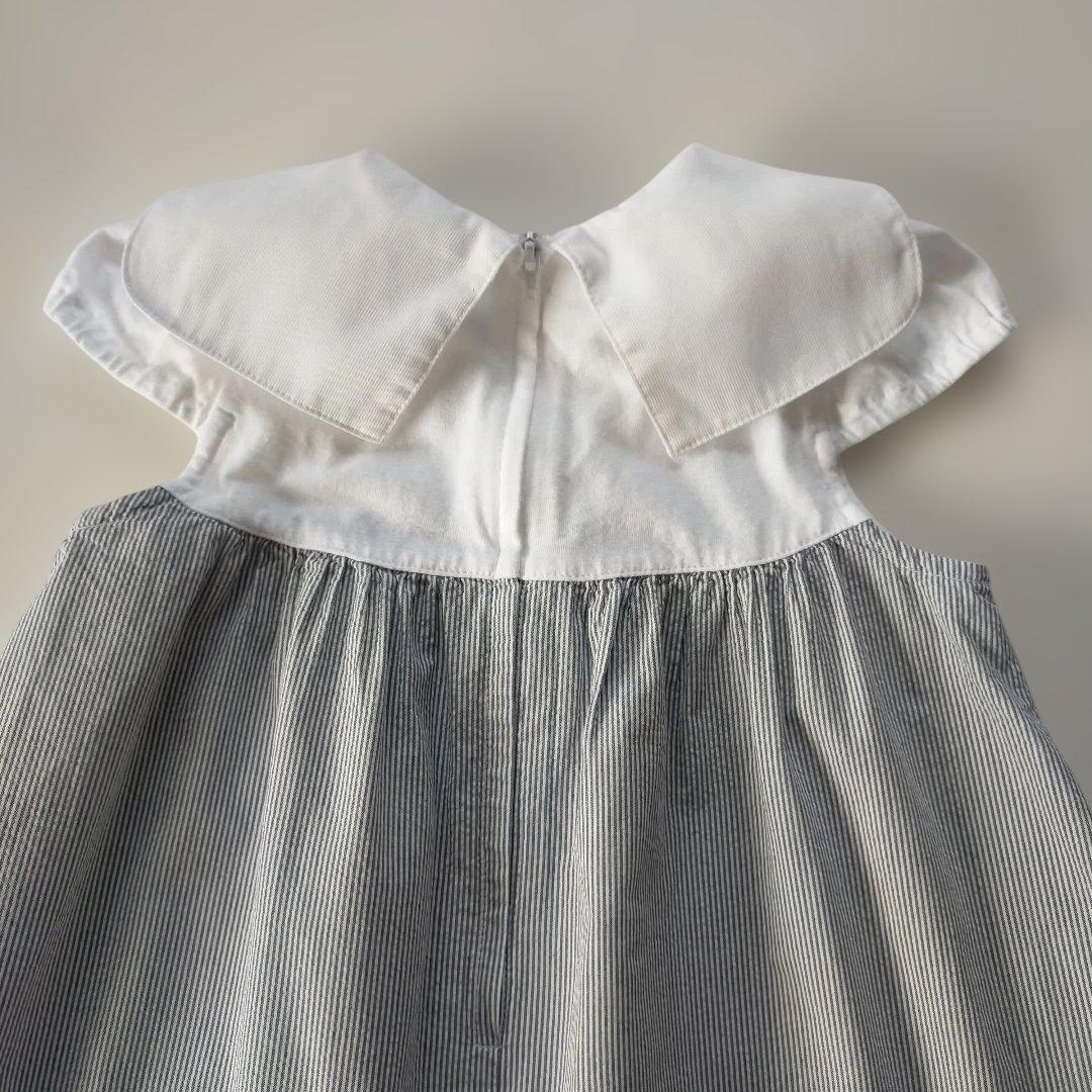 美品☆2024SS☆90cm familiar セーラー衿半袖ワンピース - メルカリ