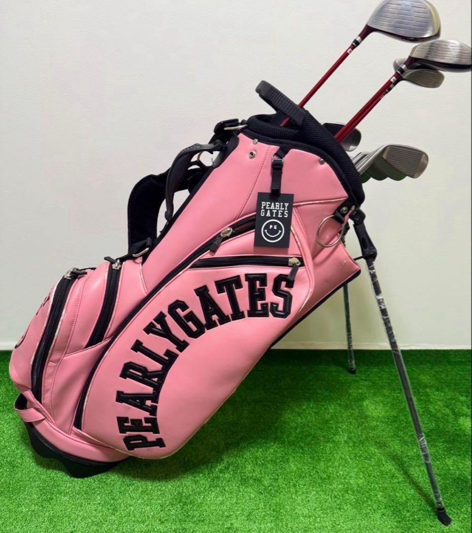 PEARLY GATES ゴルフバッグ 89 ピンク　キャディーバックレディース PEARLY GATES ゴルフバッグ 89 ピンク PEARLY GATES (パーリーゲイツ