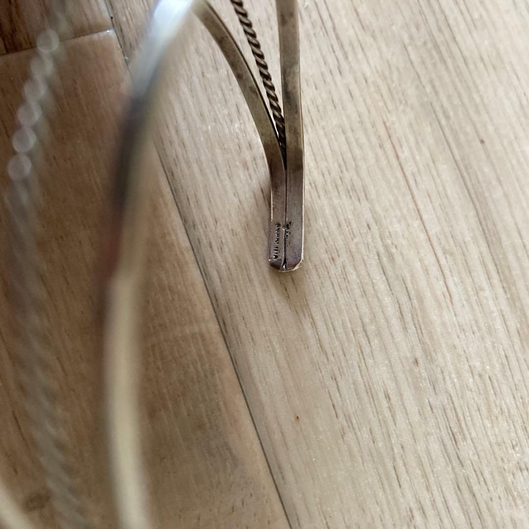 Navajo Sterling Silver ナバホ族 バングル 作者刻印有 - メルカリ