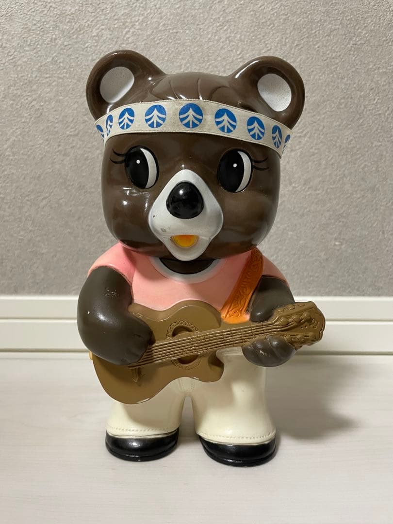 拓殖銀行 貯金箱 たくちゃん ギター カウンターサイズ