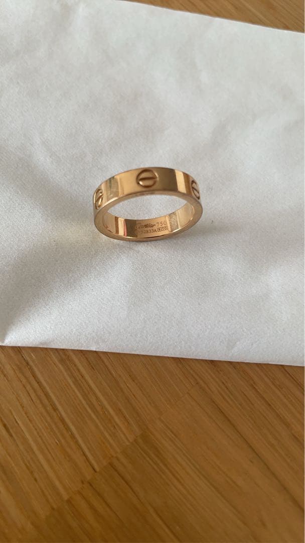 カルティエ　ラブリング　11合 カルティエ ラブ リング 指輪 カルティエ 11号 18金 レディース