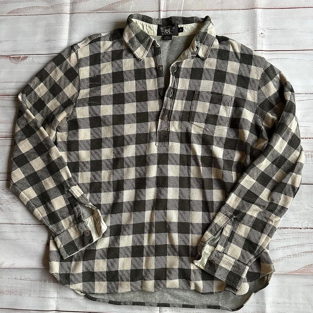 ☆良品 シュプリーム ピスネーム 長袖 フランネルシャツ 黒 M ネルシャツ