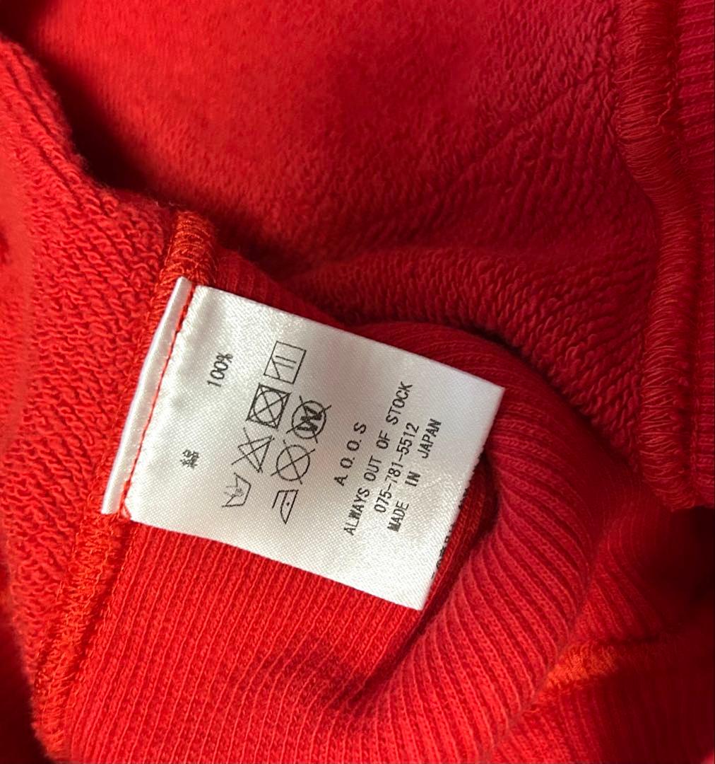 ALWAYS OUT OF STOCK レッド パーカー AOOS スウェット - メルカリ