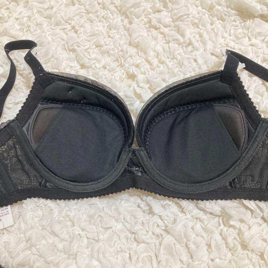 ワコール パルファージュ リボンブラ E65/M3点 ブラック 42 ソング